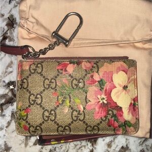 Gucci Floral Canvas Card Holder